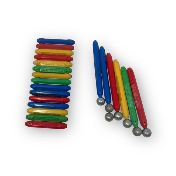 Cra-Z-Art Magrific 3D Magnetic Tiles & Magtastix Mixed Shapes Lot of 80 Pieces - Picture 10 of 12